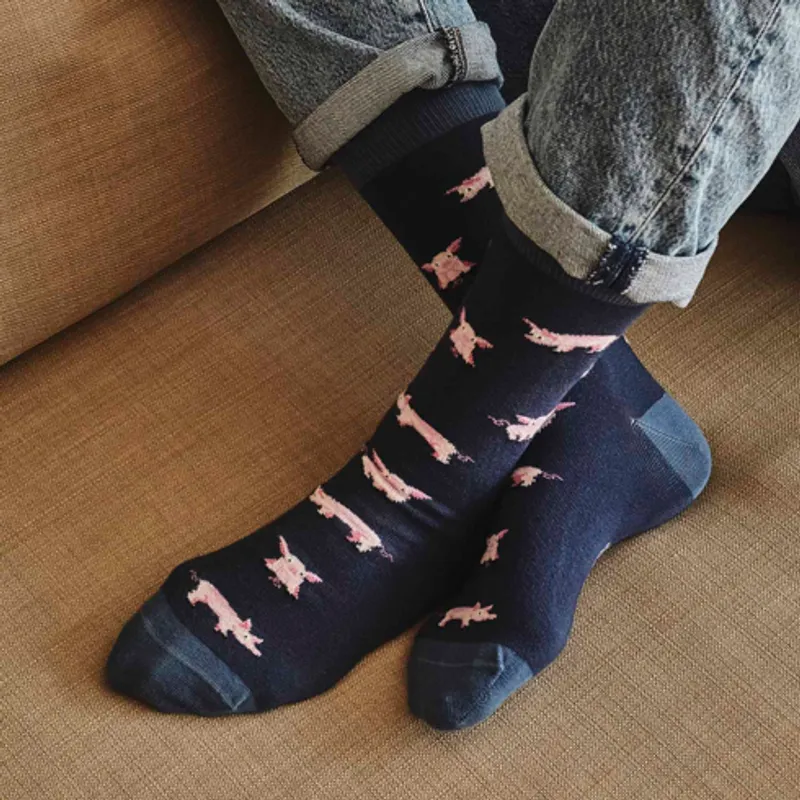 Pig Bomullsokker (Navy)