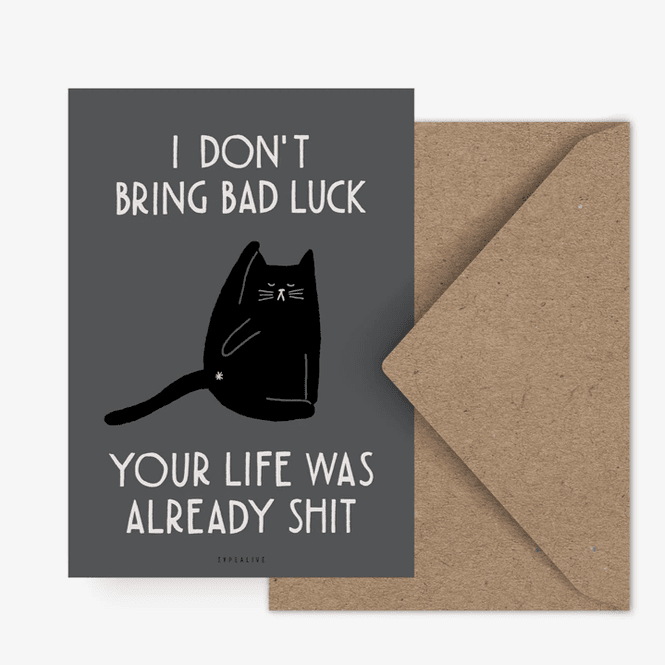 Hovedbilde Bad Luck Cats Gratulasjonskort