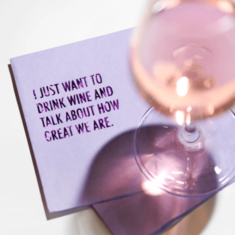 Drink Wine and Talk Servietter