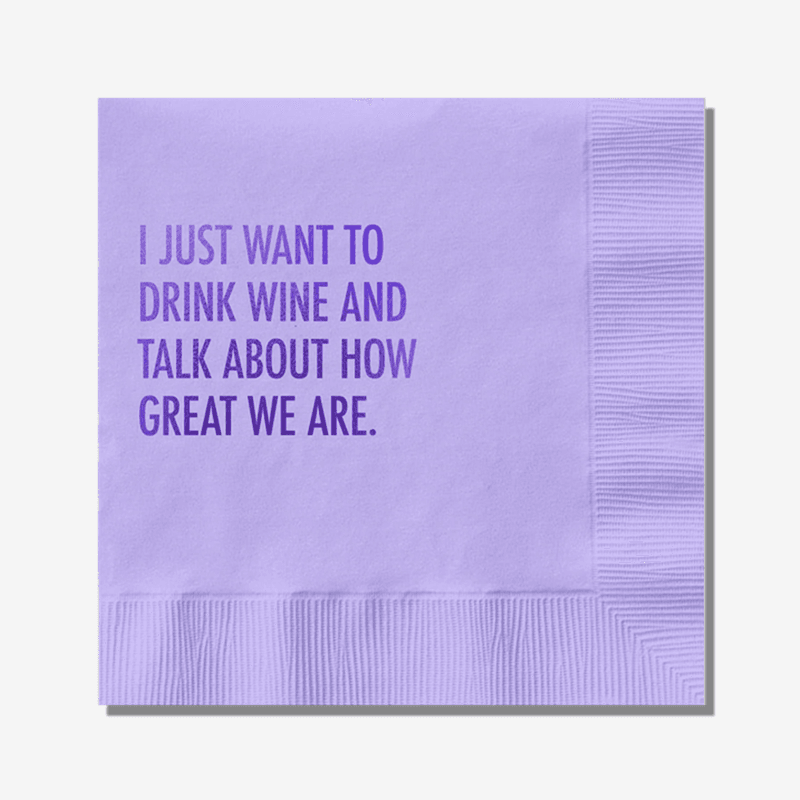 Drink Wine and Talk Servietter