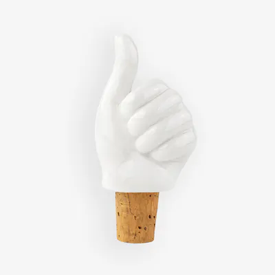 En gøyal vinstopper som holder vinen god helt til siste dråpe. Vinkorken er laget av porselen og kork.