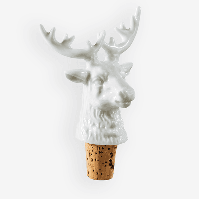 En gøyal vinstopper som holder vinen god helt til siste dråpe. Vinkorken er laget av porselen og kork.